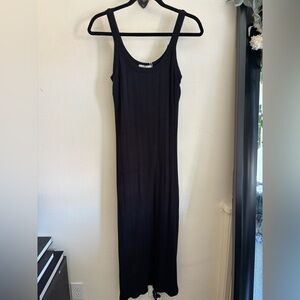 Vitamin A black ribbed tank dress